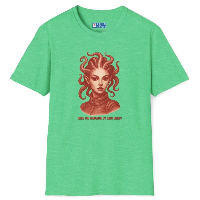 Ready for Abduction by Alien Beauty Premium Tee 👽✨ Heather Irish Green by Tees For Singles