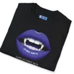 Love At First Bite Pureblood Vampire Lips Statement Tee🧛‍♀️🩸- For Those In The Know by Tees For Singles