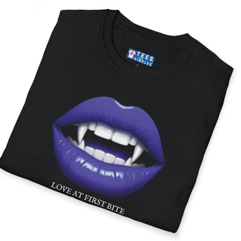 Love At First Bite Pureblood Vampire Lips Statement Tee🧛‍♀️🩸- For Those In The Know by Tees For Singles