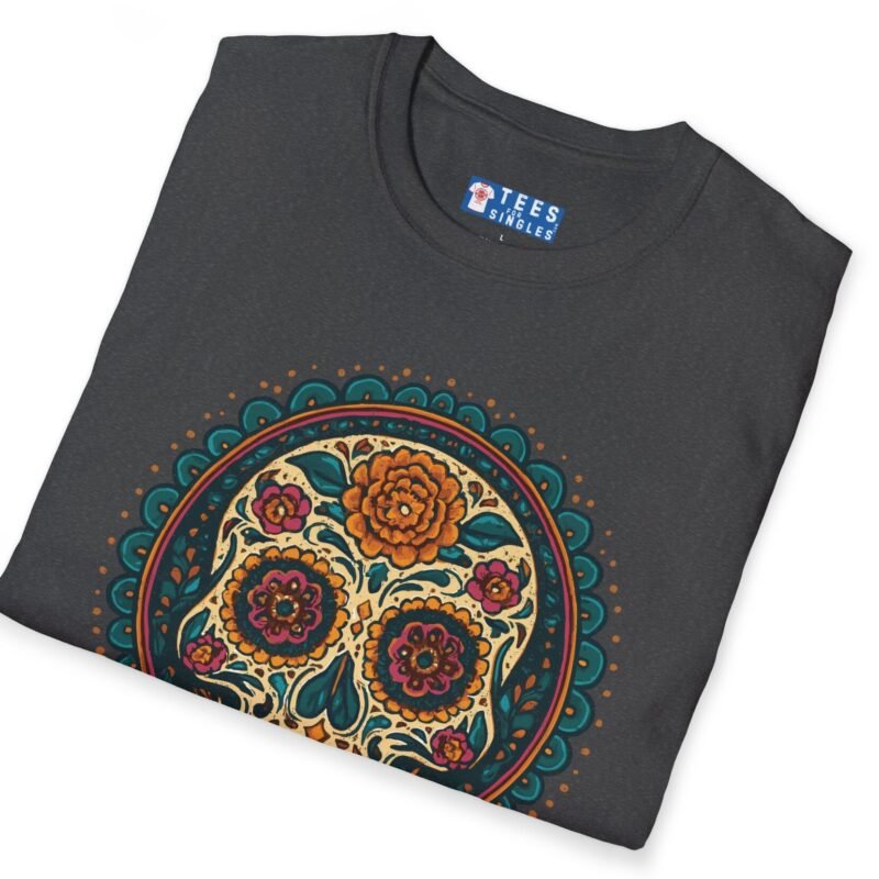 True Love Tee – Día De Los Muertos Inspired Skull Art 💀🌹 by Tees For Singles