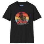 Ride Into the Sunset With Me! Premium Tee – Flirty Invite Cowboy Charm 🤠🌅 Black by Tees For Singles