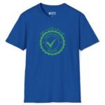 Dermatologically Tested: Safe to Cuddle Naked With! Tee ✅🥰 Flirty T-shirt Royal by Tees For Singles