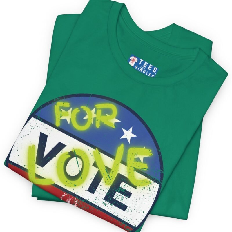 VOTE FOR LOVE ❤️💖❎ – Distressed Vintage Design Soft Jersey Tee by Tees For Singles