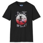 Be My Witch! 2 Premium Tee – Sexy Silhouette Halloween Shirt with Flirty Moon Art 🌕🖤 Black by Tees For Singles