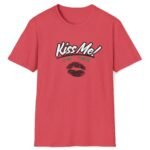 Kiss Me I’m ‘Ish 💋 Playful Flirty Tee – Get Kisses Irish Or Not Heather Red by Tees For Singles