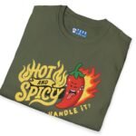 Hot And Spicy Can You Handle It? T-Shirt Vintage Distressed Design🌶️ by Tees For Singles