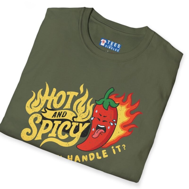 Hot And Spicy Can You Handle It? T-Shirt Vintage Distressed Design🌶️ by Tees For Singles