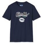Kiss Me I’m ‘Ish 💋 Playful Flirty Tee – Get Kisses Irish Or Not Navy by Tees For Singles