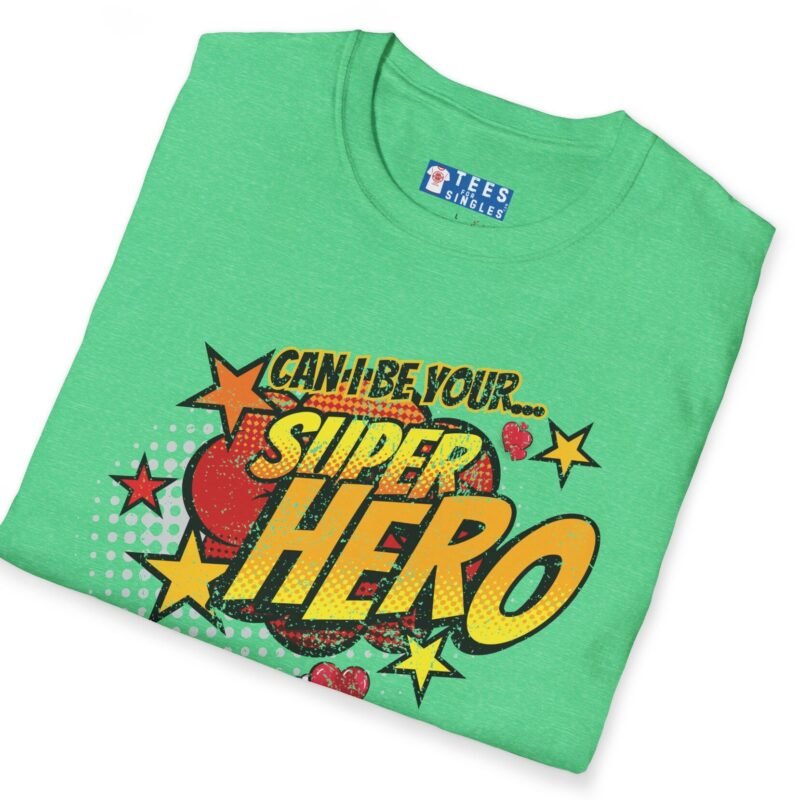 Can I Be Your Superhero Tee 💥❤️🦸‍♂️ – Romantic T-shirt by Tees For Singles
