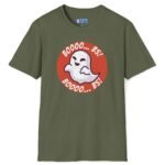 7345480854581719680_2048_custom.jpeg Boooo... BS! Premium Tee. Naughty Ghost Pun Halloween Shirt Military Green by Tees For Singles - Reaction Fashion