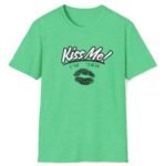 Kiss Me I’m ‘Ish 💋 Playful Flirty Tee – Get Kisses Irish Or Not Heather Irish Green by Tees For Singles
