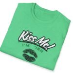 Kiss Me I’m ‘Ish 💋 Playful Flirty Tee – Get Kisses Irish Or Not by Tees For Singles