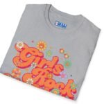 Girls Rock My World 🌸 Retro Flower Power Flirty Tee by Tees For Singles