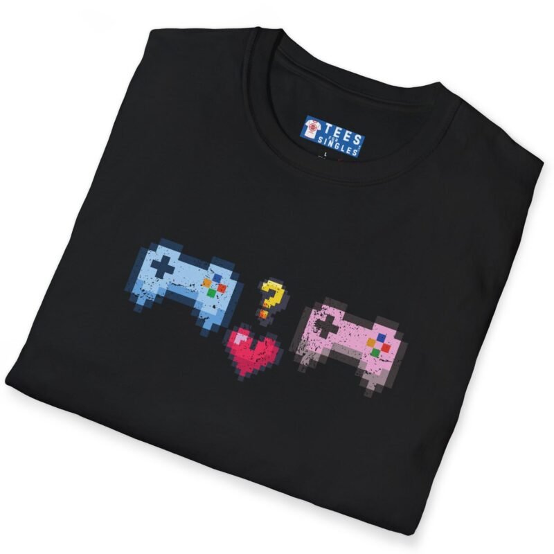 Looking for Player 2 Premium Tee 🎮❤️ (Heart) Video Game Flirty T-Shirt Black by Tees For Singles