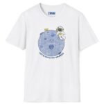LET’S EXPLORE URANUS 🚀😁😹 Funny Tee – Vintage Distressed Look White by Tees For Singles