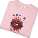 79113644234227761_2048_custom.jpeg Let's Smooch Trippy Drippy Lips Tee 💋 T-Shirt 🗣️ Garment-Dyed T-shirt by Tees For Singles - Reaction Fashion