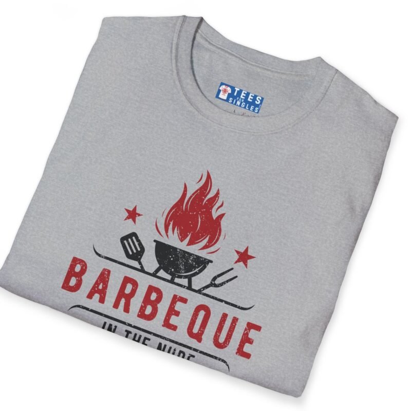 Barbeque In The Nude If You’re Not A Prude T-Shirt 🔥 Funny Tee by Tees For Singles