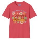 Groove Daddy – Come Dance With Me! Retro Flirty Tee 🌼🕺 Heather Red by Tees For Singles