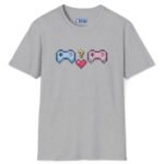 Looking for Player 2 Premium Tee 🎮❤️ (Heart) Video Game Flirty T-Shirt Sport Grey by Tees For Singles