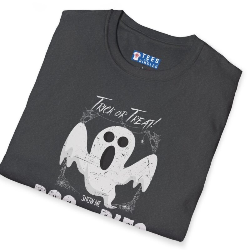 Trick Or Treat Show Me BOO.BIES! Premium Tee. Funny Halloween Ghost T-shirt by Tees For Singles - Reaction Fashion