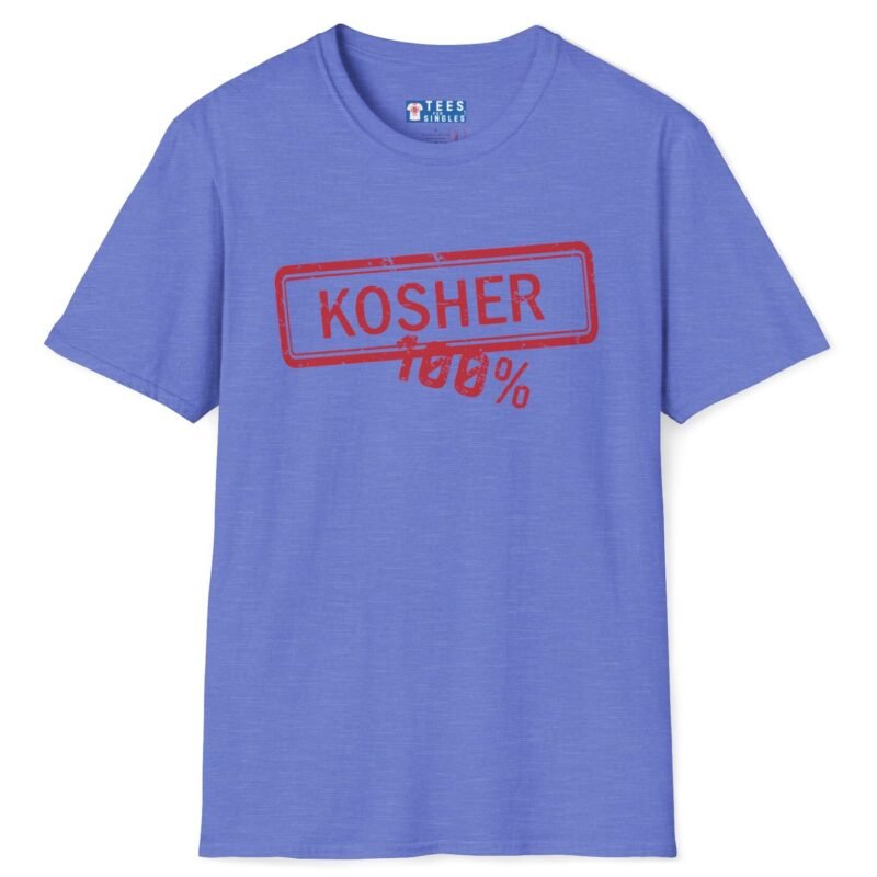 100% Kosher Tee To Find A Kosher Girl (Or Guy)💯 – Matchmaking T-shirt Heather Royal by Tees For Singles