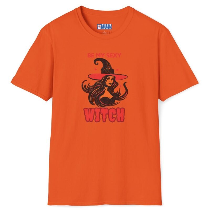 Be My Sexy Witch Premium Shirt – Flirty Goth Or Halloween Graphic Tee🔥🖤 Orange by Tees For Singles