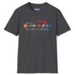 Show Me the Way to Uranus Tee 🪐😉 Funny Flirty T-shirt Dark Heather by Tees For Singles