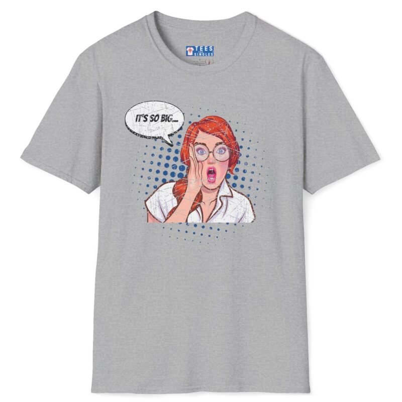 It’s So Big… Funny Tee 😏🔥- Wing Woman T-Shirt Sport Grey by Tees For Singles