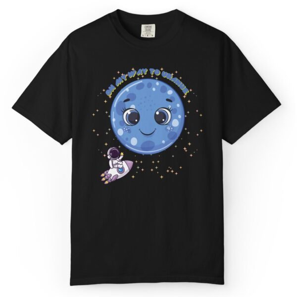 ON MY WAY TO URANUS 🚀😂😁😹 Funny Unisex Tee- Vintage Distressed Look & Feel by Tees For Singles