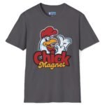 Chick Magnet Funny T-Shirt 😉 Tee – Give You The Excuse To Stick To Them Charcoal by Tees For Singles