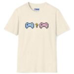 Looking for Player 2 Tee 🎮 (No Heart) Video Gamer Flirty T-Shirt Natural by Tees For Singles