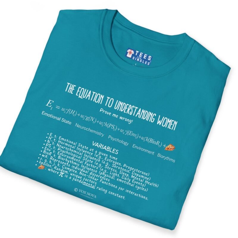 The Equation to Understanding Women (Prove Me Wrong) Look At The Fine FundaMENTAL Print! 📊❤️‍🔥Funny Tee by Tees For Singles