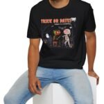 8756745182478620927_2048_custom.jpeg Trick or Date Subject to Availability Premium Tee. Cute Halloween Flirt Shirt by Tees For Singles - Reaction Fashion