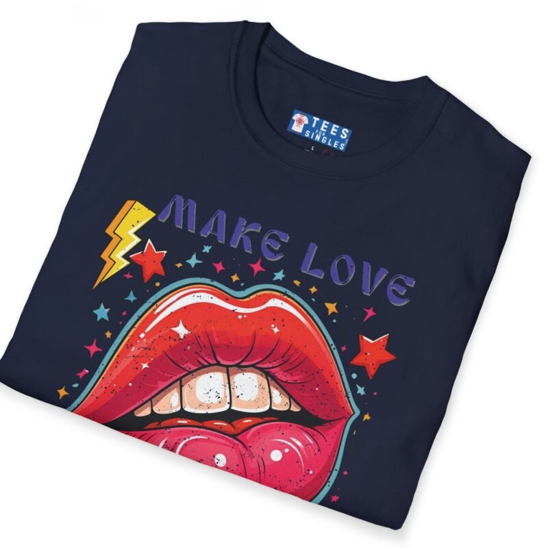 Make Love Not War Premium Tee 💋 Peace, Love & Good Sexy Vibes! Vintage Look ✨ by Tees For Singles