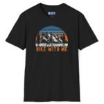 Hike With Me Retro Mountain Premium Tee 🏔️ by Tees For Singles