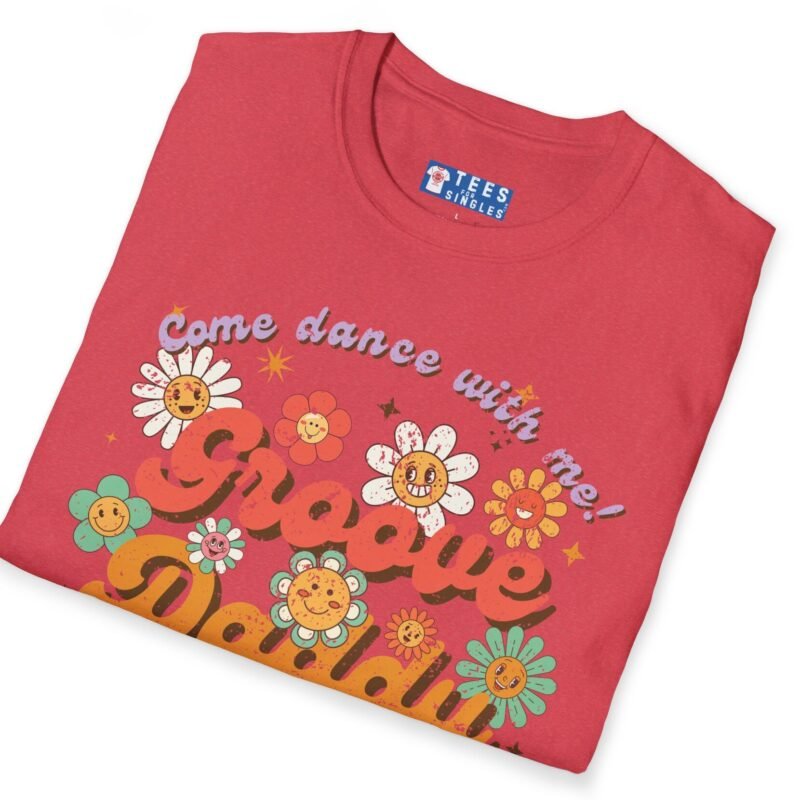 Groove Daddy – Come Dance With Me! Retro Flirty Tee 🌼🕺 by Tees For Singles