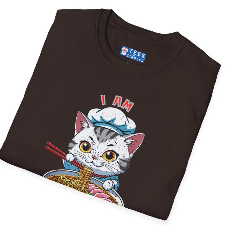 Cat Pho T-Shirt “I Am Hot Pho You” Cute Kawaii Ramen Cat Tee 🍜😼 by Tees For Singles