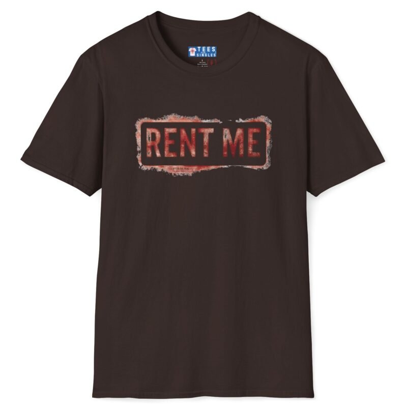 Rent Me Premium Tee 😉💸 Dark Chocolate by Tees For Singles