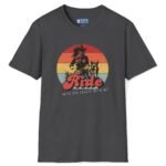 Ride Into the Sunset With Me! Premium Tee – Flirty Invite Cowboy Charm 🤠🌅 Dark Heather by Tees For Singles