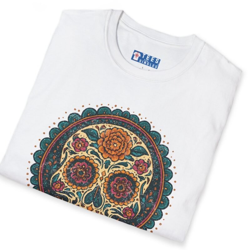 True Love Tee – Día De Los Muertos Inspired Skull Art 💀🌹 by Tees For Singles