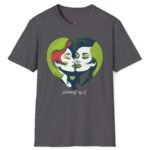 “Women In Love” Lesbian Ally Tee – Show your Support And Understanding Charcoal by Tees For Singles