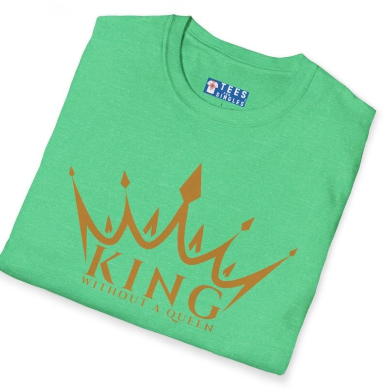 King Without a Queen Tee – Bold Single-Status Crown T-shirt by Tees For Singles