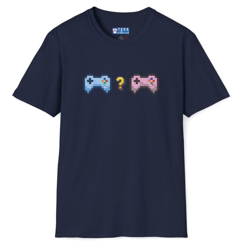 Looking for Player 2 Tee 🎮 (No Heart) Video Gamer Flirty T-Shirt Navy by Tees For Singles