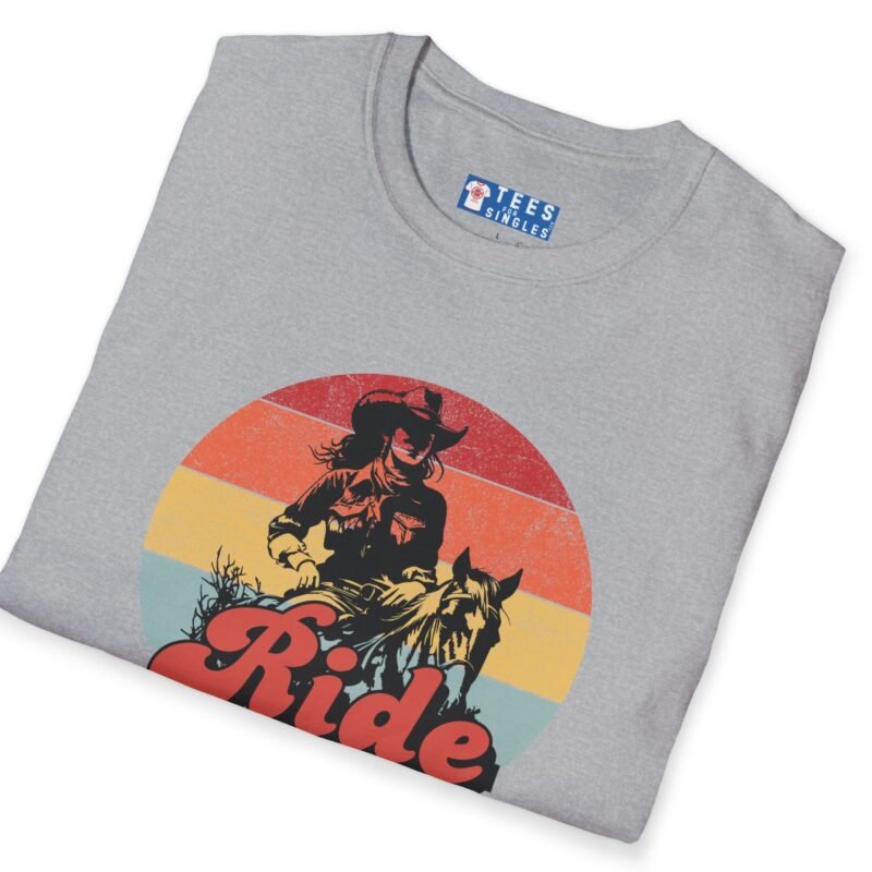 Ride Into the Sunset With Me! Premium Tee – Flirty Invite Cowboy Charm 🤠🌅 by Tees For Singles