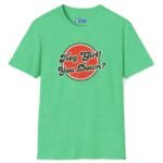 Hey Girl You Down? Flirty Tee 😏🔥 Heather Irish Green by Tees For Singles