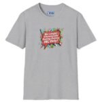 “No Longer Chronically Dating Online, IRL Only!” Retro Comic Design Tee 😎📵 Sport Grey by Tees For Singles