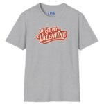 Valentine’s Day T-Shirt – “#BeMyValentine” Retro Graphic Tee ❤️😉 Sport Grey by Tees For Singles