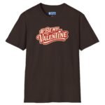 Valentine’s Day T-Shirt – “#BeMyValentine” Retro Graphic Tee ❤️😉 Dark Chocolate by Tees For Singles