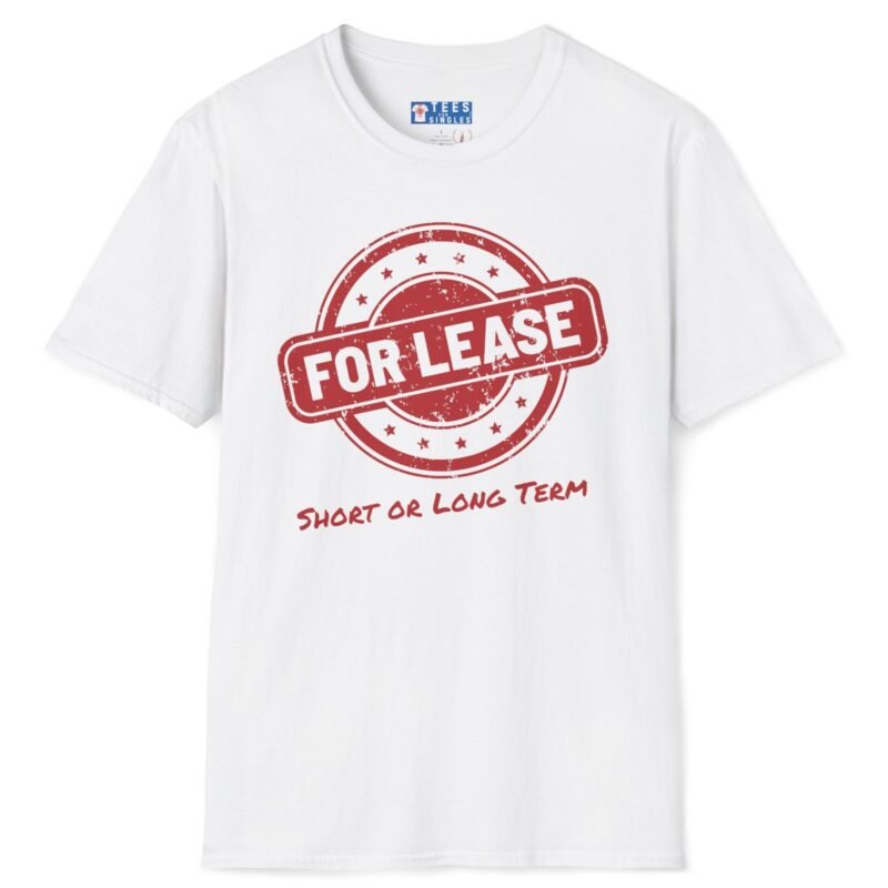 FOR LEASE: Short or Long Term Tee 😉🤝 White by Tees For Singles
