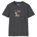 “Stop Looking at My Ass (Donkey) or I Have to Charge” – “Did You Look?” Cartoon 2 Sided T-Shirt Cute Funny Tee Dark Heather by Tees For Singles